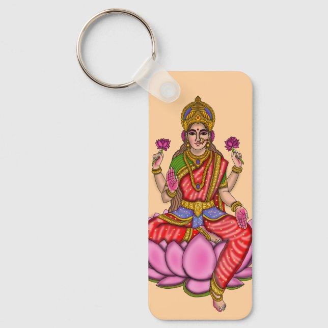 Chaveiro Pingente da Deusa Lakshmi (Frente)