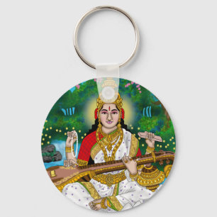 Chaveiro Pingente da Deusa Saraswati
