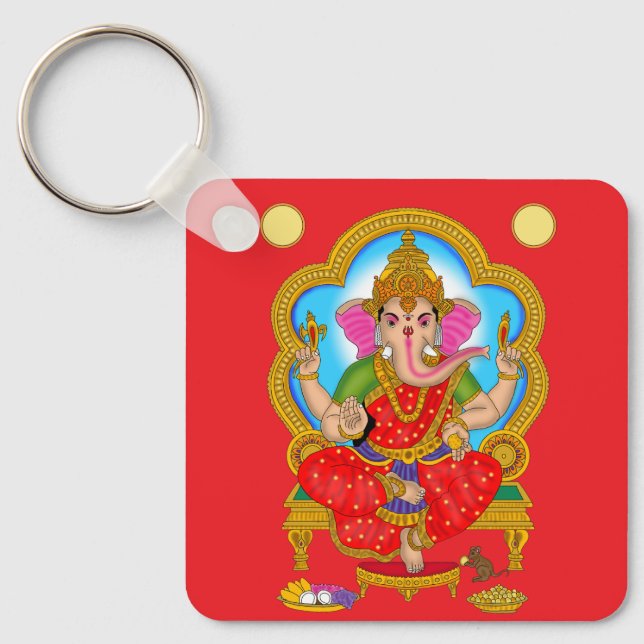 Chaveiro Pingente da Deusa Vinayaki (Frente)
