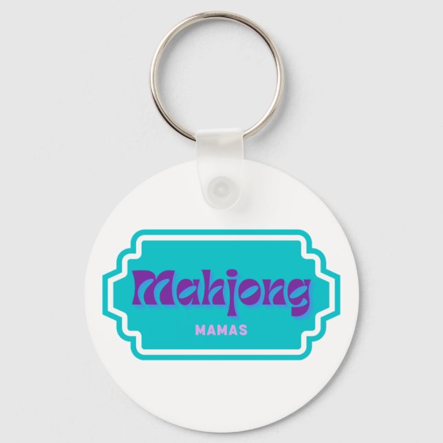 Chaveiro Pingente das Mamas do Mahjong (Frente)