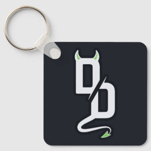 Chaveiro Pingente de Adesivo com Monograma DD