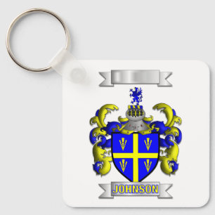 Chaveiro Pingente de Alumínio Escudo Sobrenome Família John