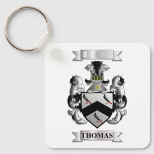 Chaveiro Pingente de Alumínio Thomas Sobrenome Família + Es