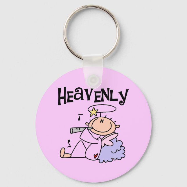 Chaveiro Pingente de Anjo Celestial (Frente)