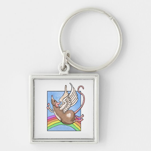 Chaveiro Pingente de Anjo Rato (Frente)