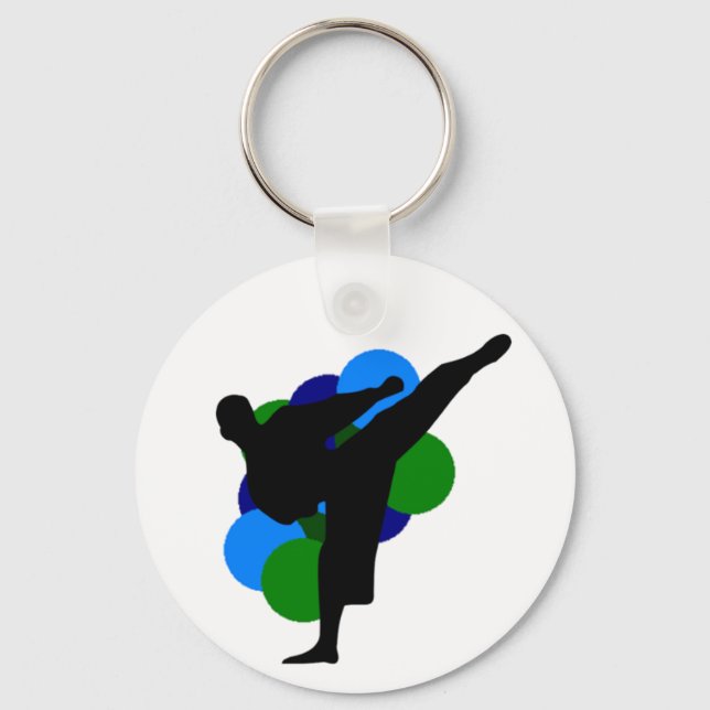 Chaveiro Pingente de Artes Marciais (Frente)