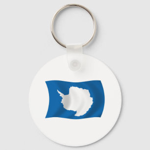 Chaveiro Pingente de Bandeira da Antártida