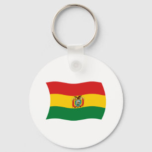 Chaveiro Pingente de Bandeira da Bolívia