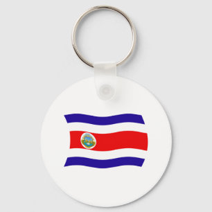 Chaveiro Pingente de Bandeira da Costa Rica