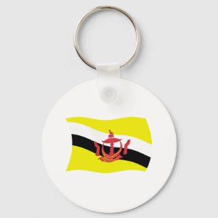 Chaveiro Pingente de Bandeira de Brunei