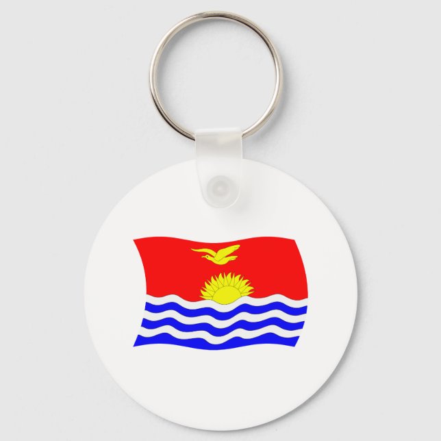 Chaveiro Pingente de Bandeira de Kiribati (Frente)