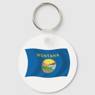 Chaveiro Pingente de Bandeira de Montana