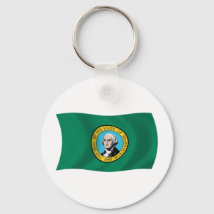 Chaveiro Pingente de Bandeira de Washington