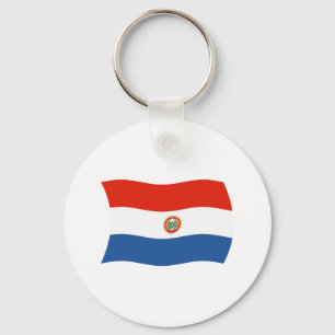 Chaveiro Pingente de Bandeira do Paraguai