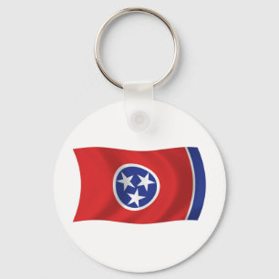 Chaveiro Pingente de Bandeira do Tennessee