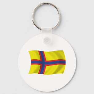Chaveiro Pingente de Bandeira dos Finlandeses da Ingria