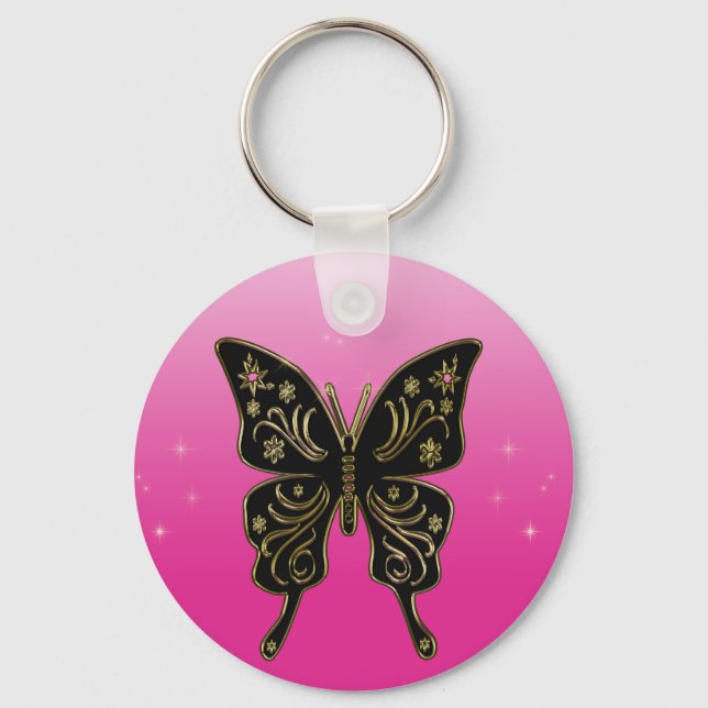 Chaveiro Pingente de Borboleta (Frente)
