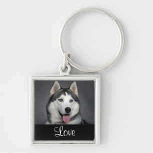 Chaveiro Pingente de Cachorro Filhote de Husky Siberiano Am