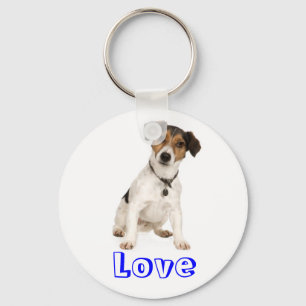 Chaveiro Pingente de Cachorro Filhote Jack Russell Terrier