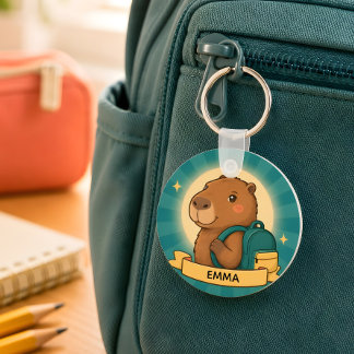 Chaveiro Pingente de Capivara Personalizado para Mochila em