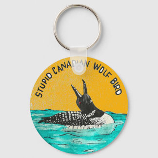 Chaveiro Pingente de chave canadense Wolf Bird