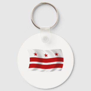 Chaveiro Pingente de chave com a bandeira de Washington D.C