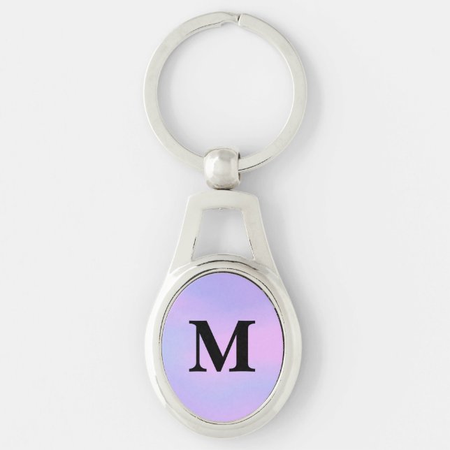 Chaveiro Pingente de chave com nome personalizado gradiente (Frente)