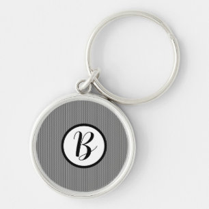 Chaveiro Pingente de chave com xadrez preto Monogram