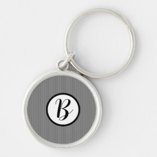 Chaveiro Pingente de chave com xadrez preto Monogram