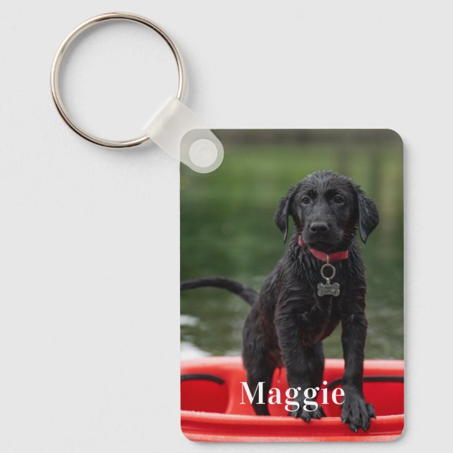 Chaveiro Pingente de Chave Personalizado com Duas Fotos em  (Frente)