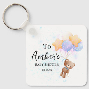 Chaveiro Pingente de Chave Teddy Bear Baby Shower