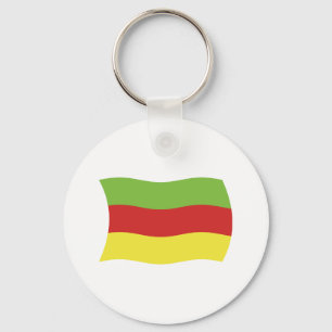 Chaveiro Pingente de chaveira da bandeira do povo Bodo
