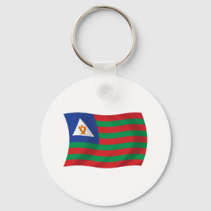 Chaveiro Pingente de chaveira da bandeira tribal Bubi