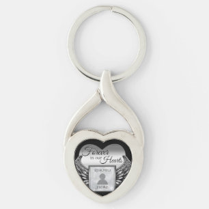 Chaveiro Pingente de Coração com Foto Personalizada