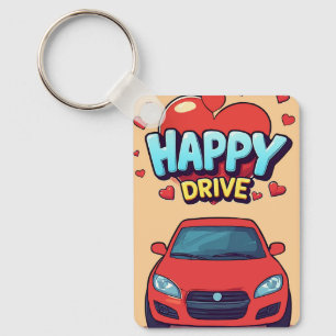 Chaveiro Pingente de Corrente de Carro Retro Feliz 💕