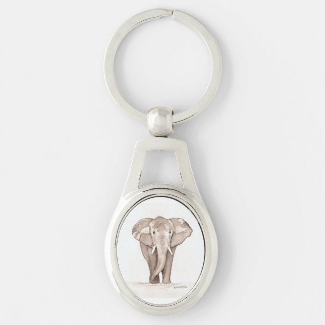 Chaveiro pingente de elefante (Frente)