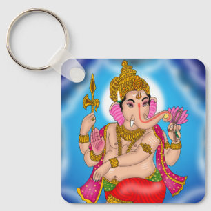 Chaveiro Pingente de Ganesha Dançante