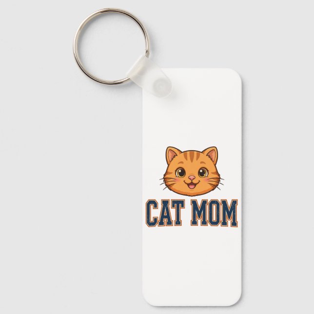 Chaveiro Pingente de Gato Mãe (Frente)