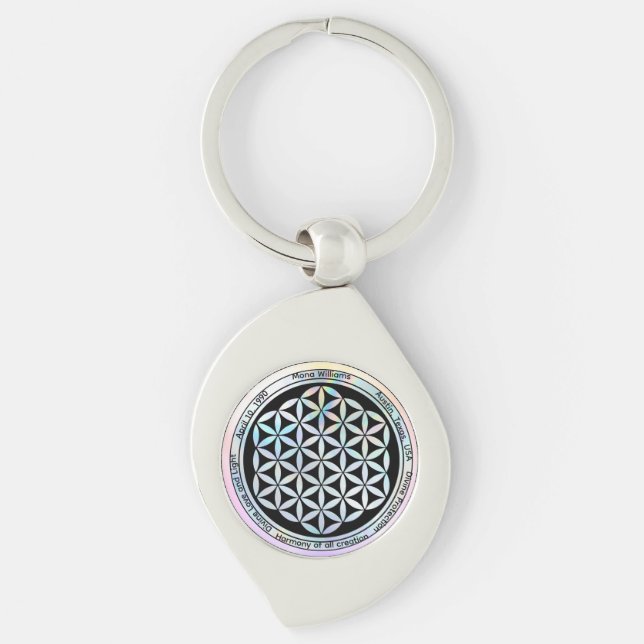 Chaveiro Pingente de Harmonia de Criação Personalizada (Frente)