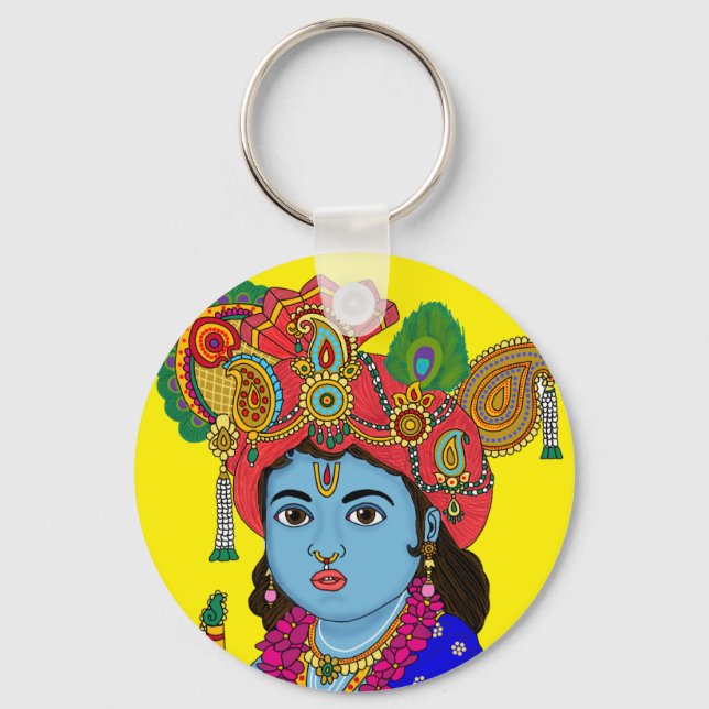 Chaveiro Pingente de Krishna Criança (Frente)