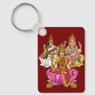 Chaveiro Pingente de Lakshmi Ganesha