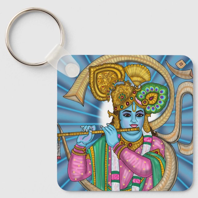 Chaveiro Pingente de Lord Krishna (Frente)