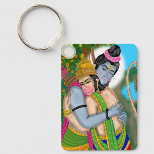 Chaveiro Pingente de Lord Rama & Hanuman