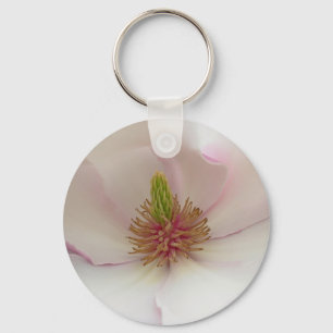 Chaveiro Pingente de Magnólia Flor Bonita Corrente de Chave