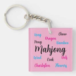 Chaveiro Pingente de Mahjong
