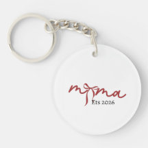 Pingente de MAMA 2026 – Design Minimalista de Mama