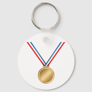 Chaveiro Pingente de Medalha de Ouro