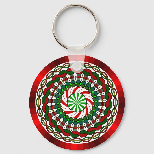 Chaveiro Pingente de Natal As Cores (Frente)