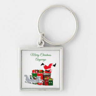 Chaveiro Pingente de Natal de Qualquer Forma
