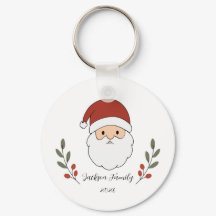 Pingente de Natal do Papai Noel Aconchegante Perso